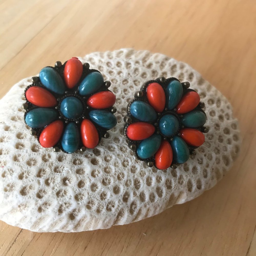 Southwest Earrings Cowgirl Posts Vintage Cowboy